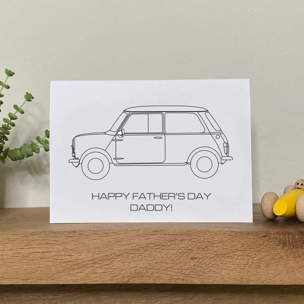 Colour In Mini Father's Day Card