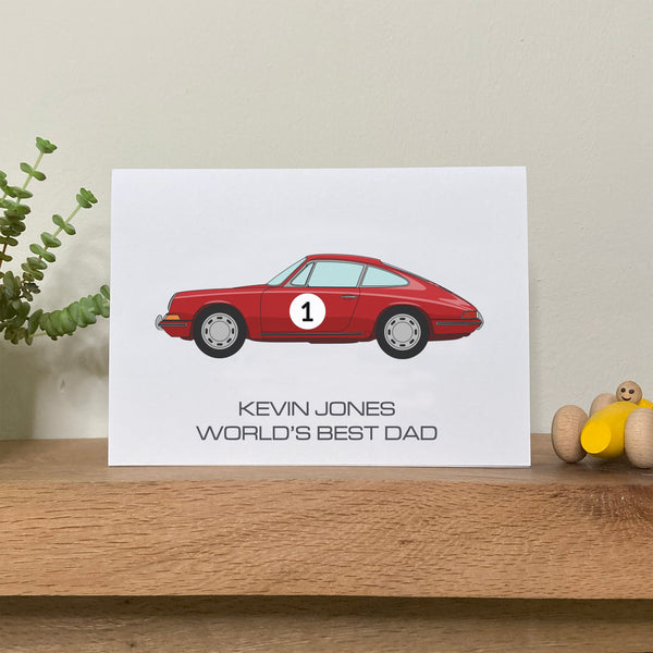 Porsche 911 Father's Day Card
