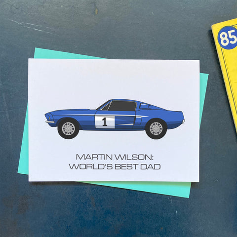 Ford Mustang Father's Day Card