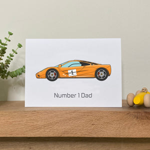 McLaren F1 Father's Day Card