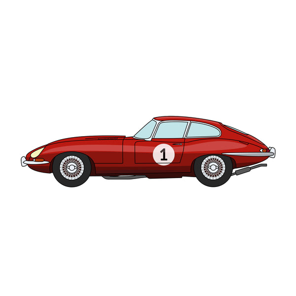 E-Type Jaguar Father's Day Card