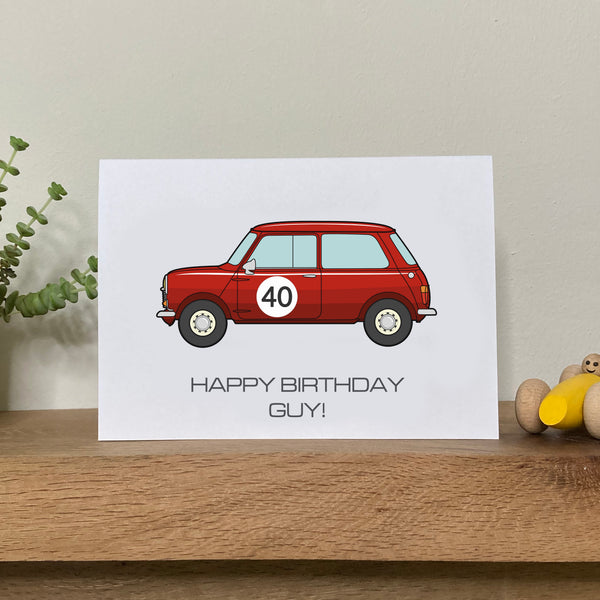 Classic Mini Birthday Card