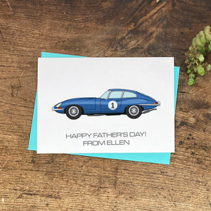E-Type Jaguar Father's Day Card