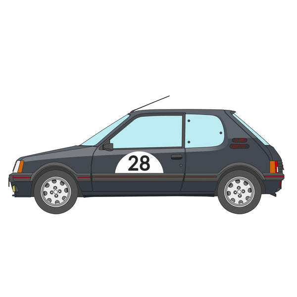 Peugeot 205 GTI Birthday Card