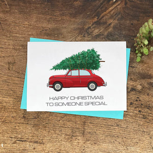 Morris Minor Christmas Card
