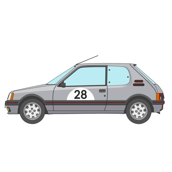 Peugeot 205 GTI Birthday Card