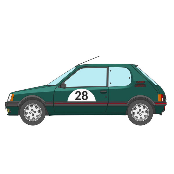 Peugeot 205 GTI Birthday Card
