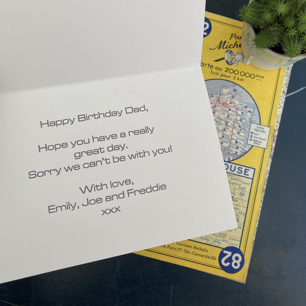 Colour In Land Rover Birthday Card