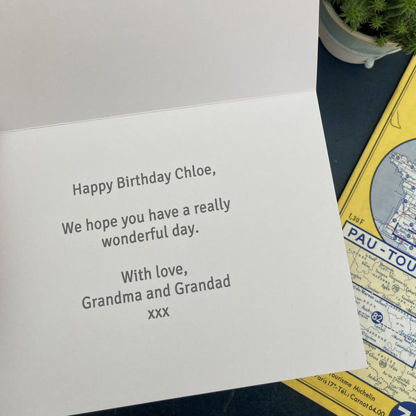 Personalised Love Bug Valentine's Card