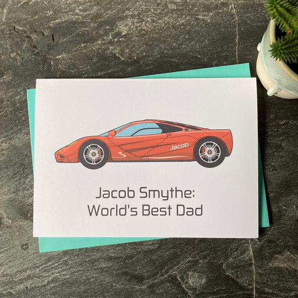 McLaren F1 Father's Day Card
