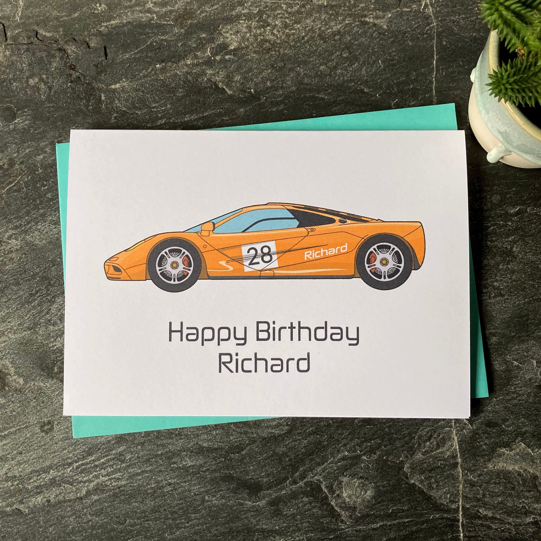McLaren F1 Birthday Card