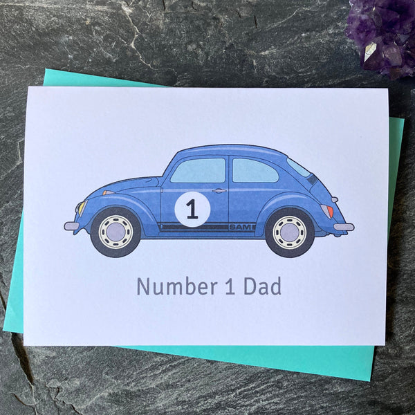 WV Beetle Father's Day Card