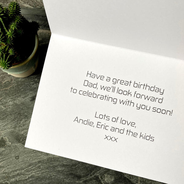 McLaren F1 Father's Day Card