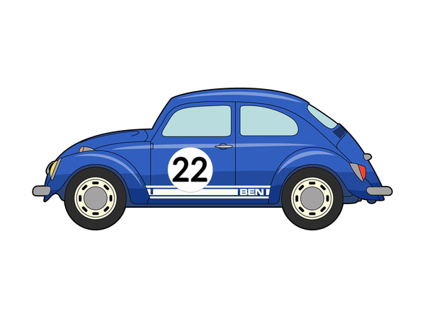 VW Beetle Birthday Card