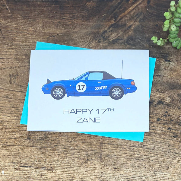 Mazda MX-5 Birthday Card