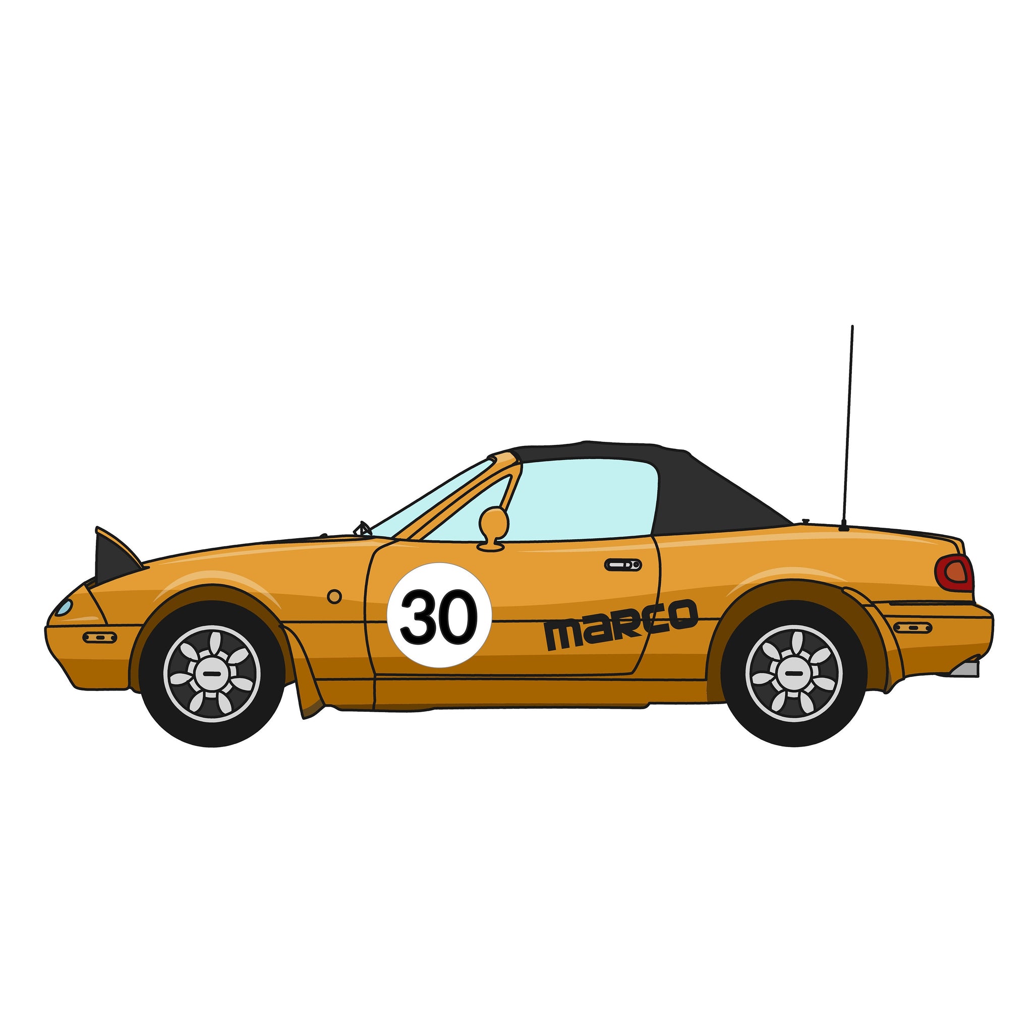 Mazda MX-5 Birthday Card