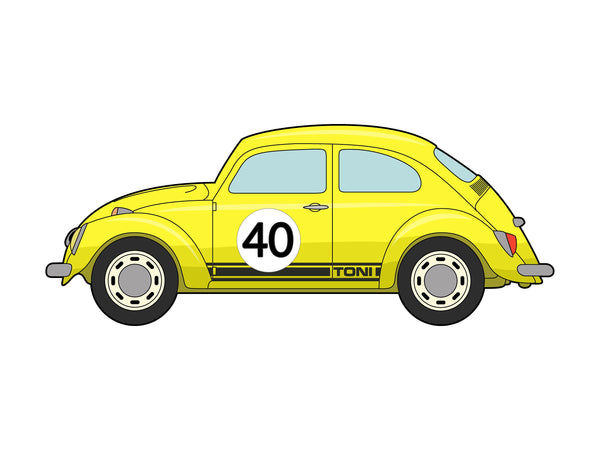 VW Beetle Birthday Card