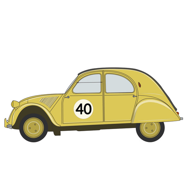 Citroen 2CV Birthday Card