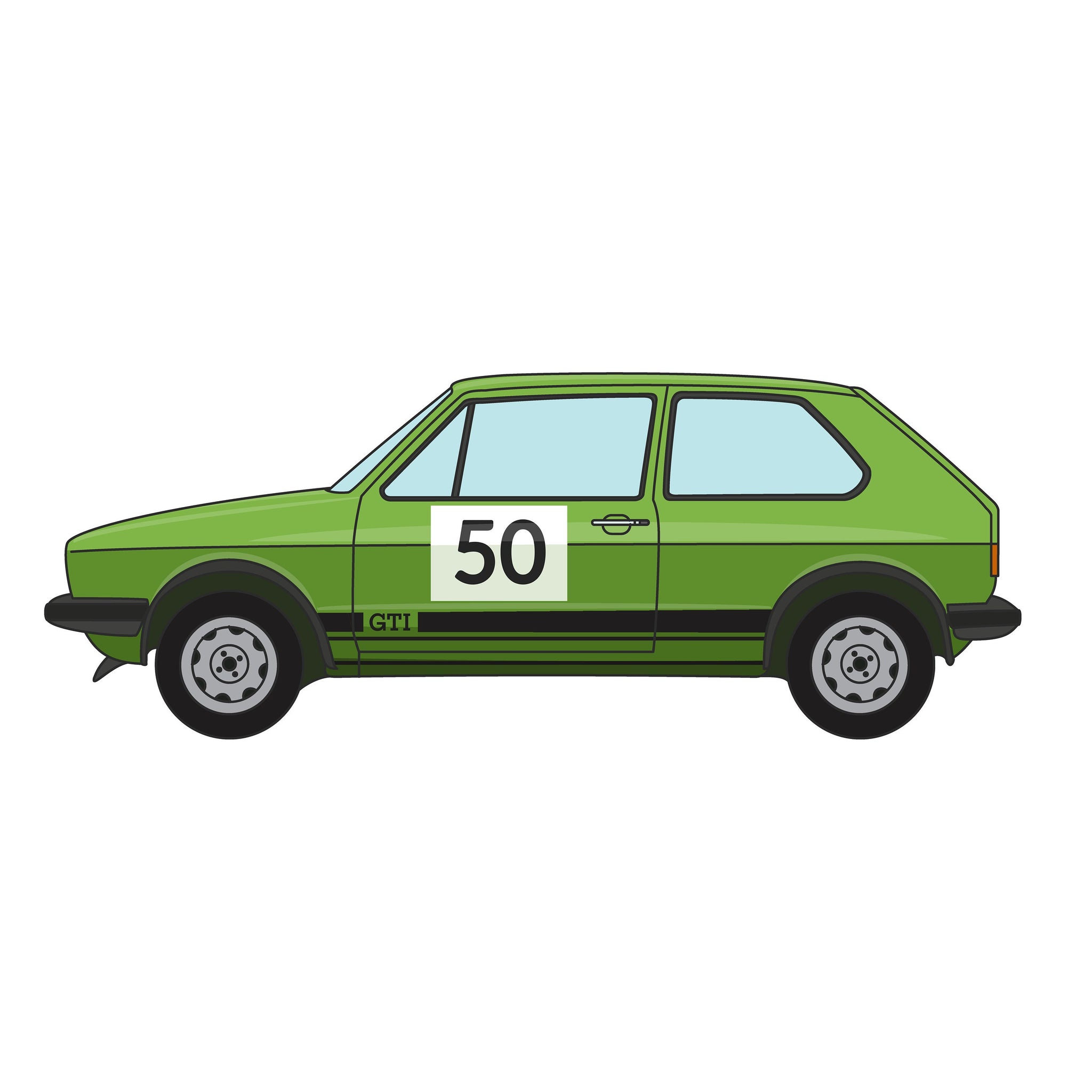 Mk1 Golf VW Birthday Card