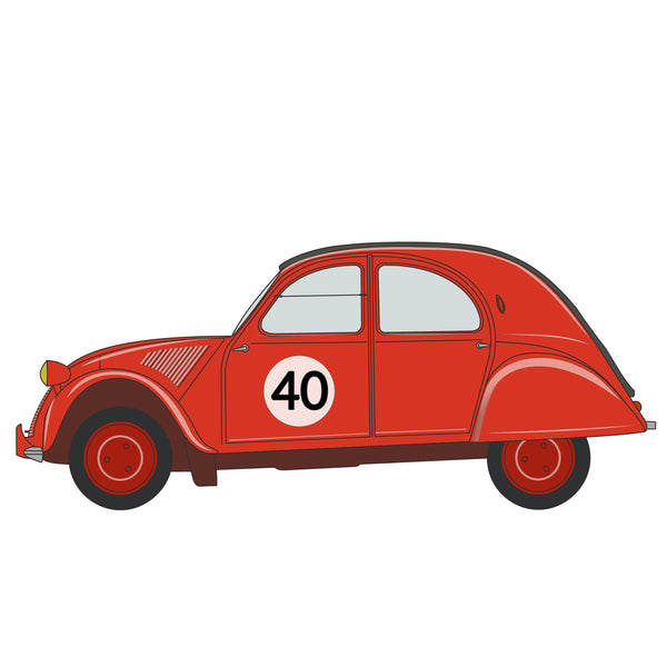 Citroen 2CV Birthday Card