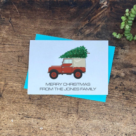 Series 1 Land Rover Christmas Card