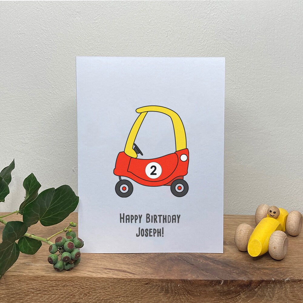Cozy Coupé Birthday Card for Kids