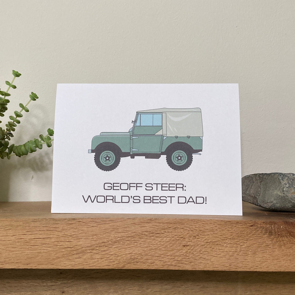 Range Rover Dad Land Rover Father's Day Card – Hamilton Metalworks