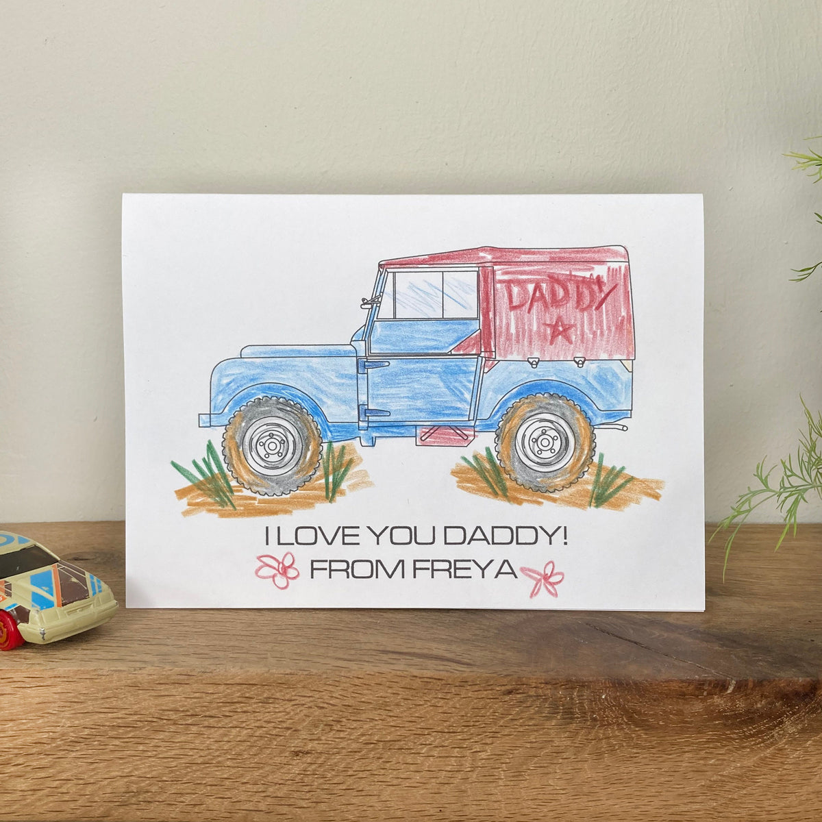 Colour In Land Rover Father's Day Card – Hamilton Metalworks