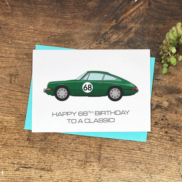 Porsche 911 Birthday Card